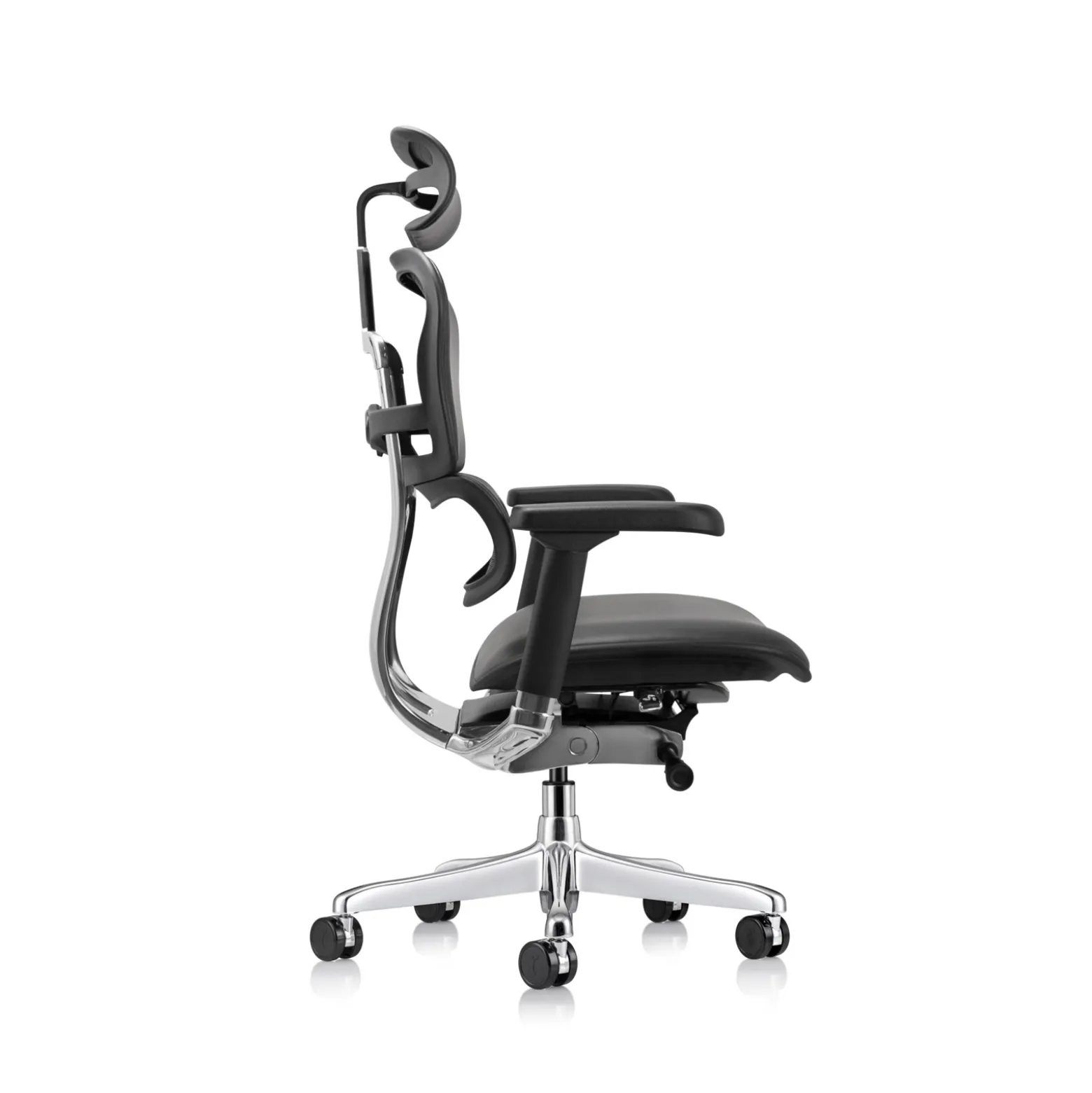 Ergohuman Ergonomic High-back Leather Chair with Headrest