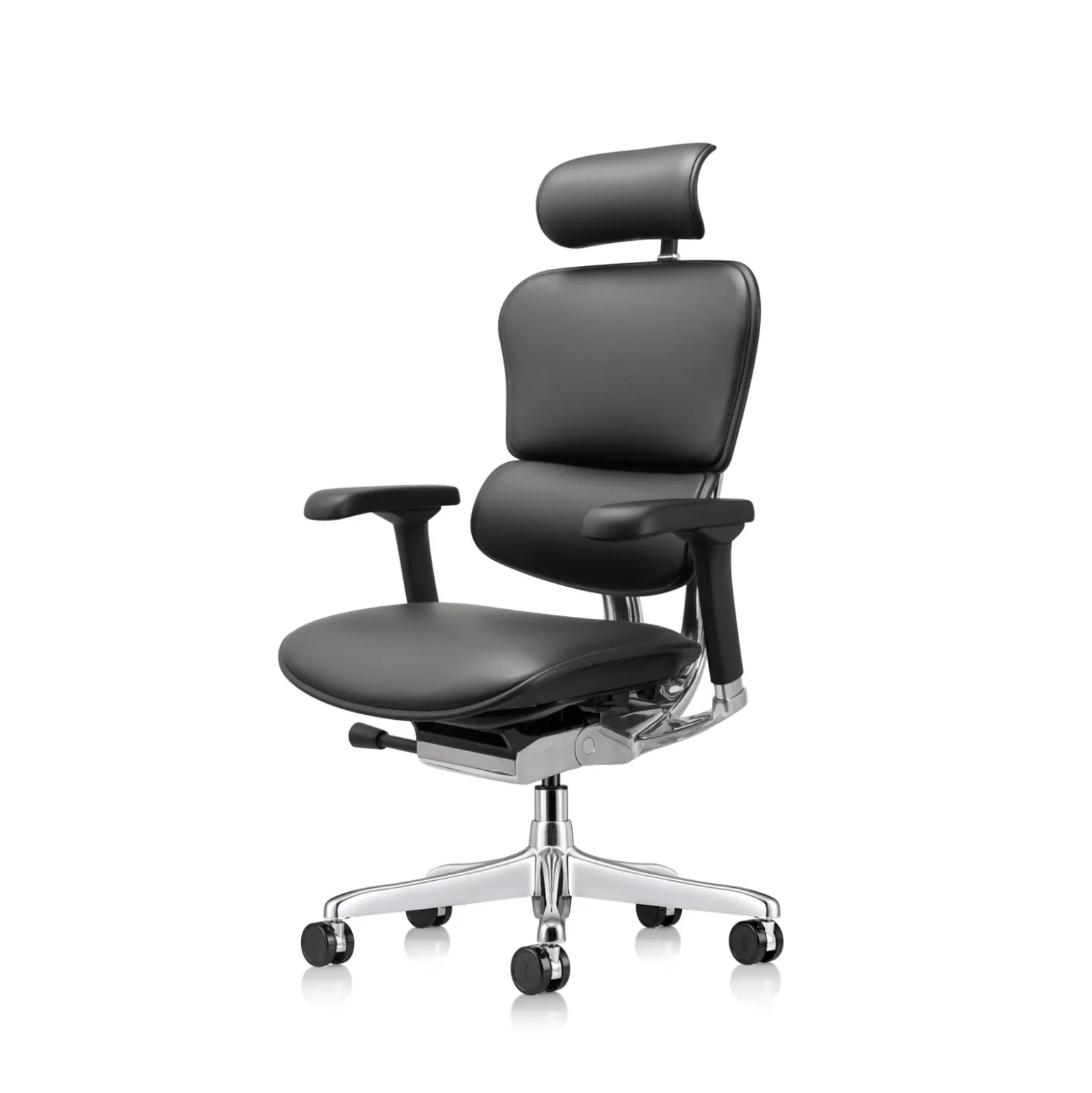 Ergohuman Ergonomic High-back Leather Chair with Headrest