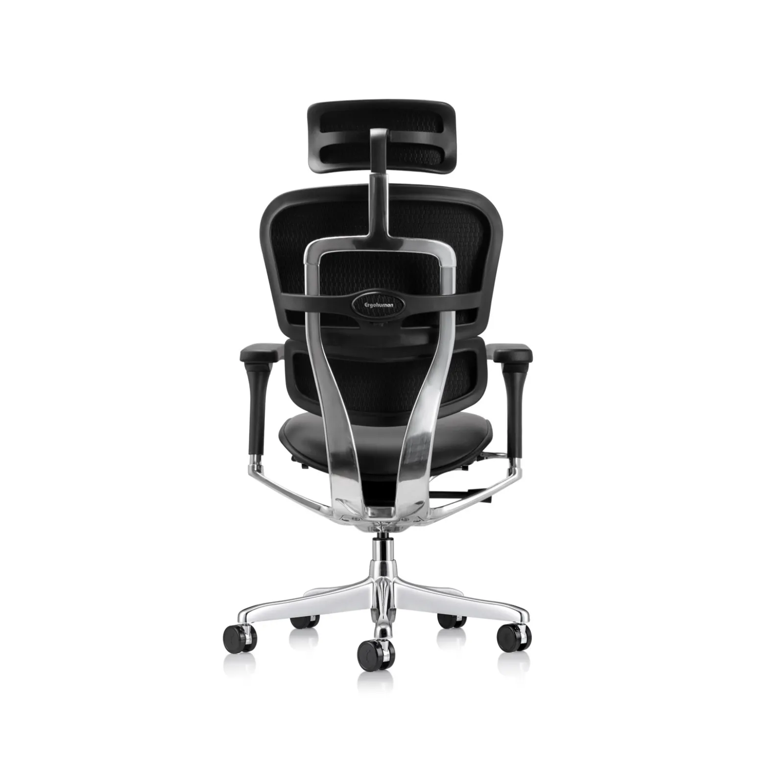 Ergohuman Ergonomic High-back Leather Chair with Headrest