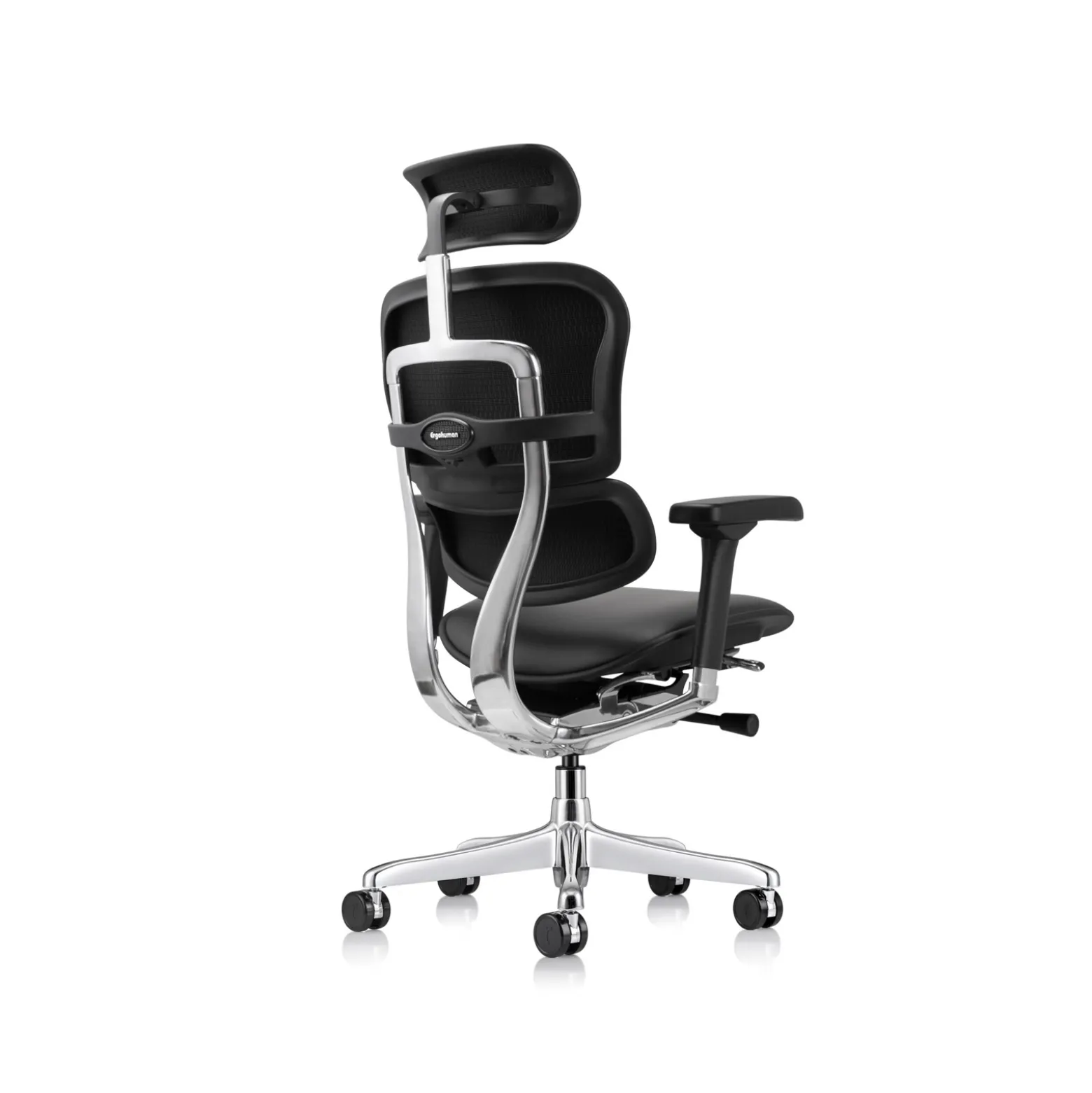 Ergohuman Ergonomic High-back Leather Chair with Headrest