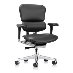 Ergohuman Ergonomic Mid Back Leather Chair