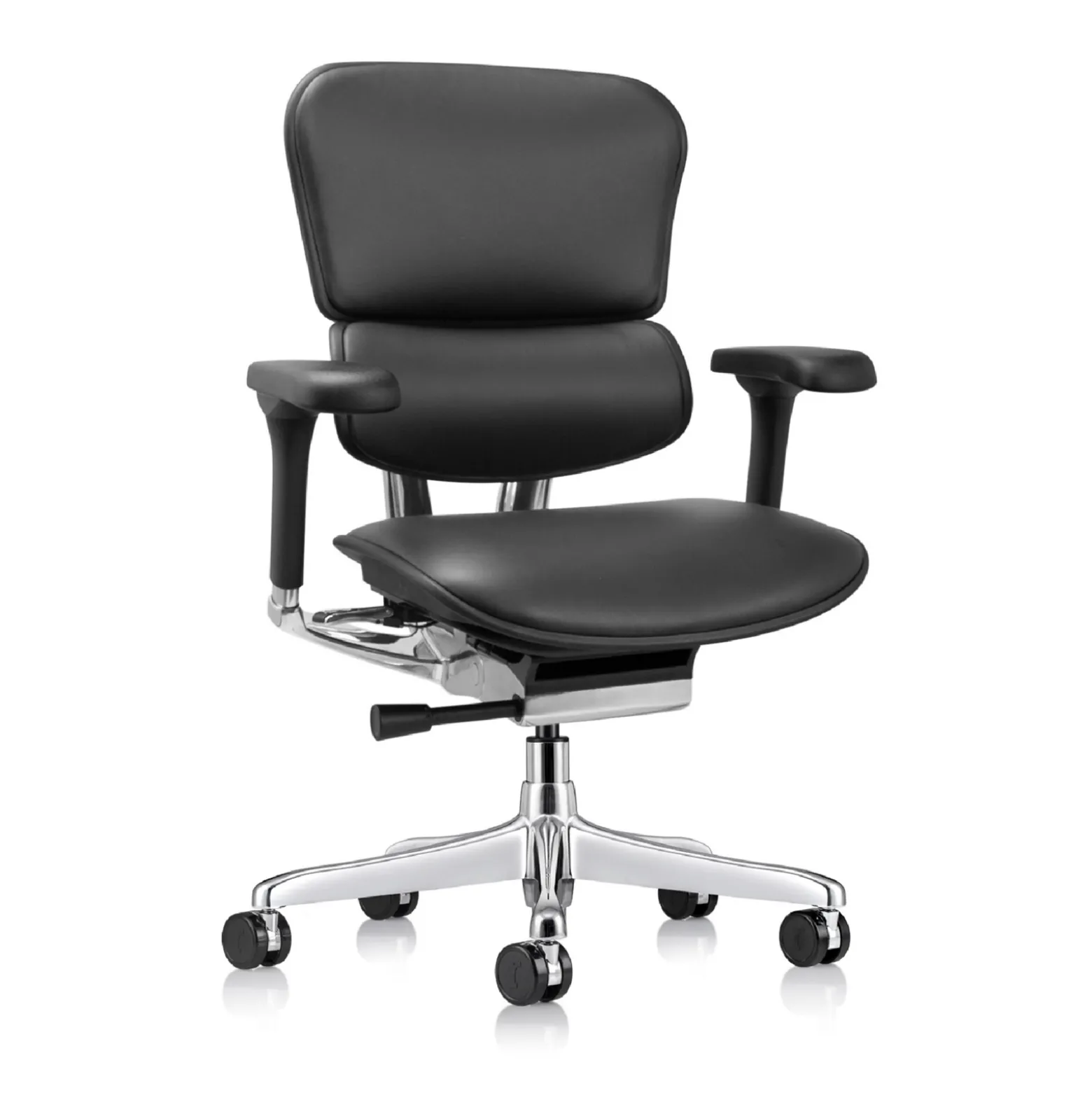 Ergohuman Ergonomic Mid Back Leather Chair