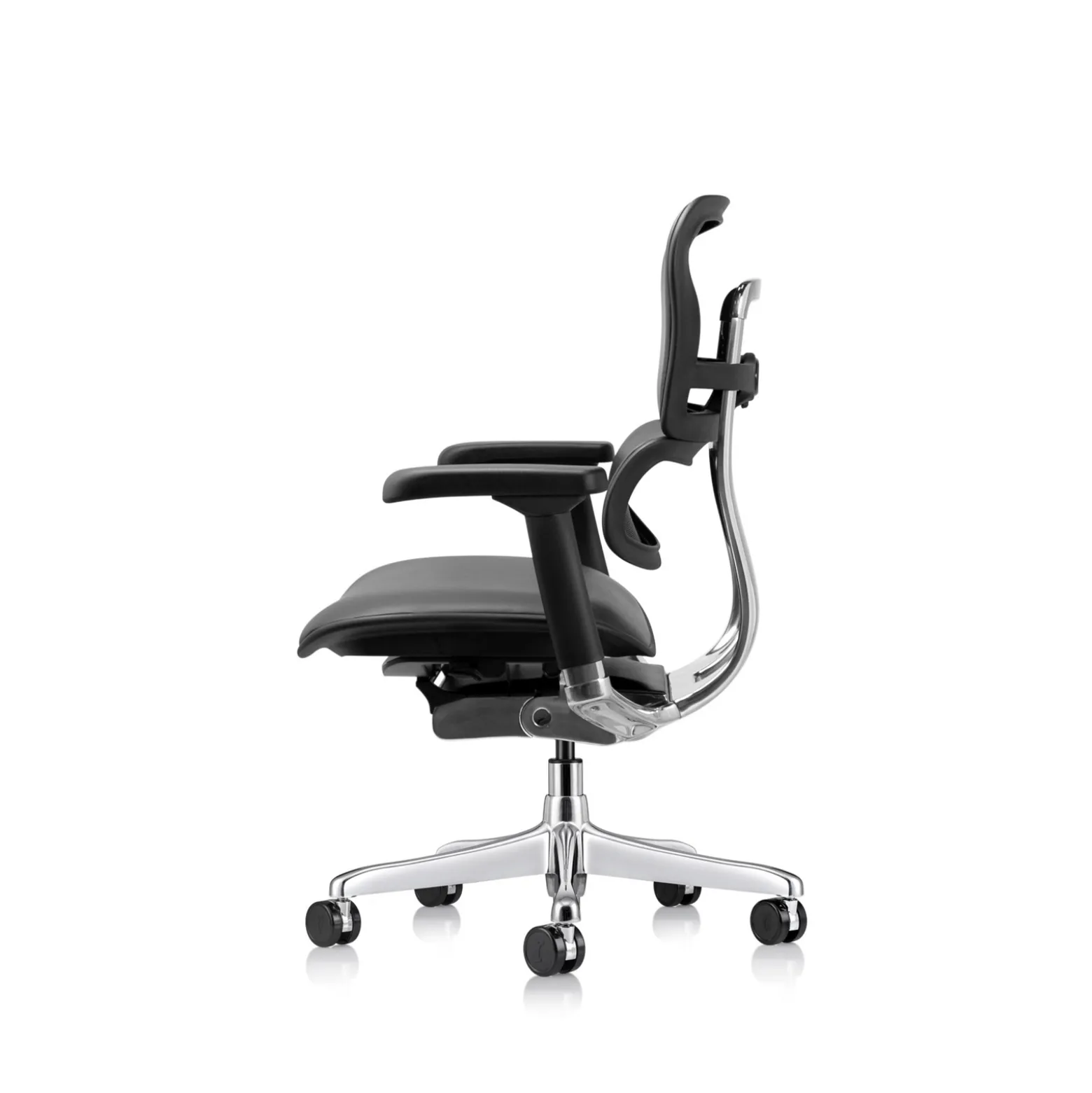 Ergohuman Ergonomic Mid Back Leather Chair