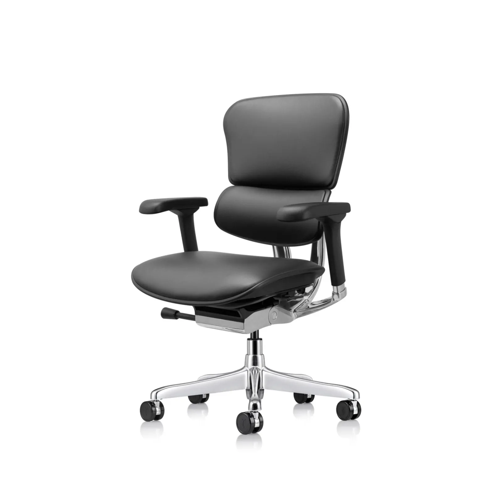 Ergohuman Ergonomic Mid Back Leather Chair