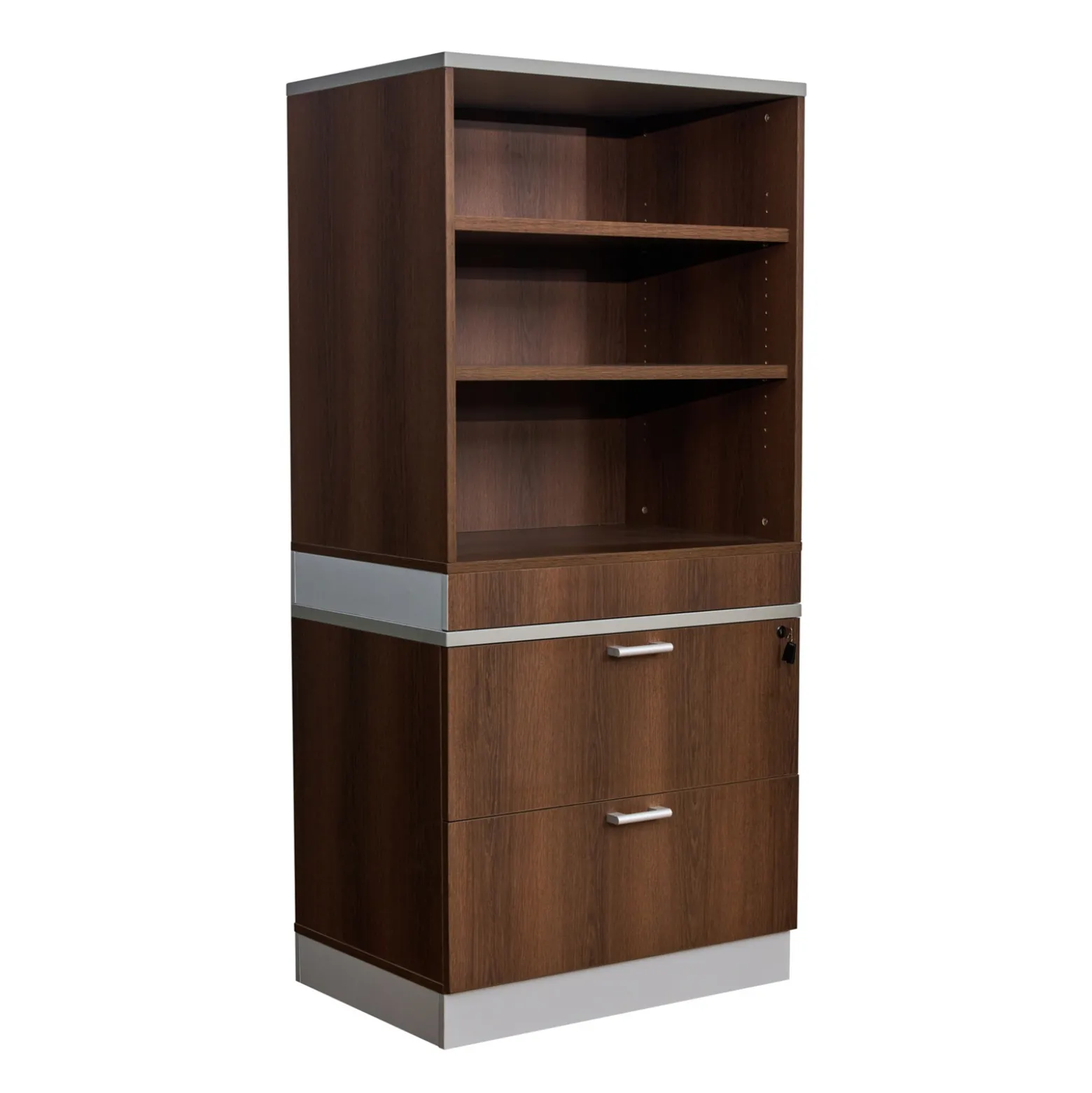 Esquire Bookcase and Lateral File Set - 32"W x 22"D x 69"H