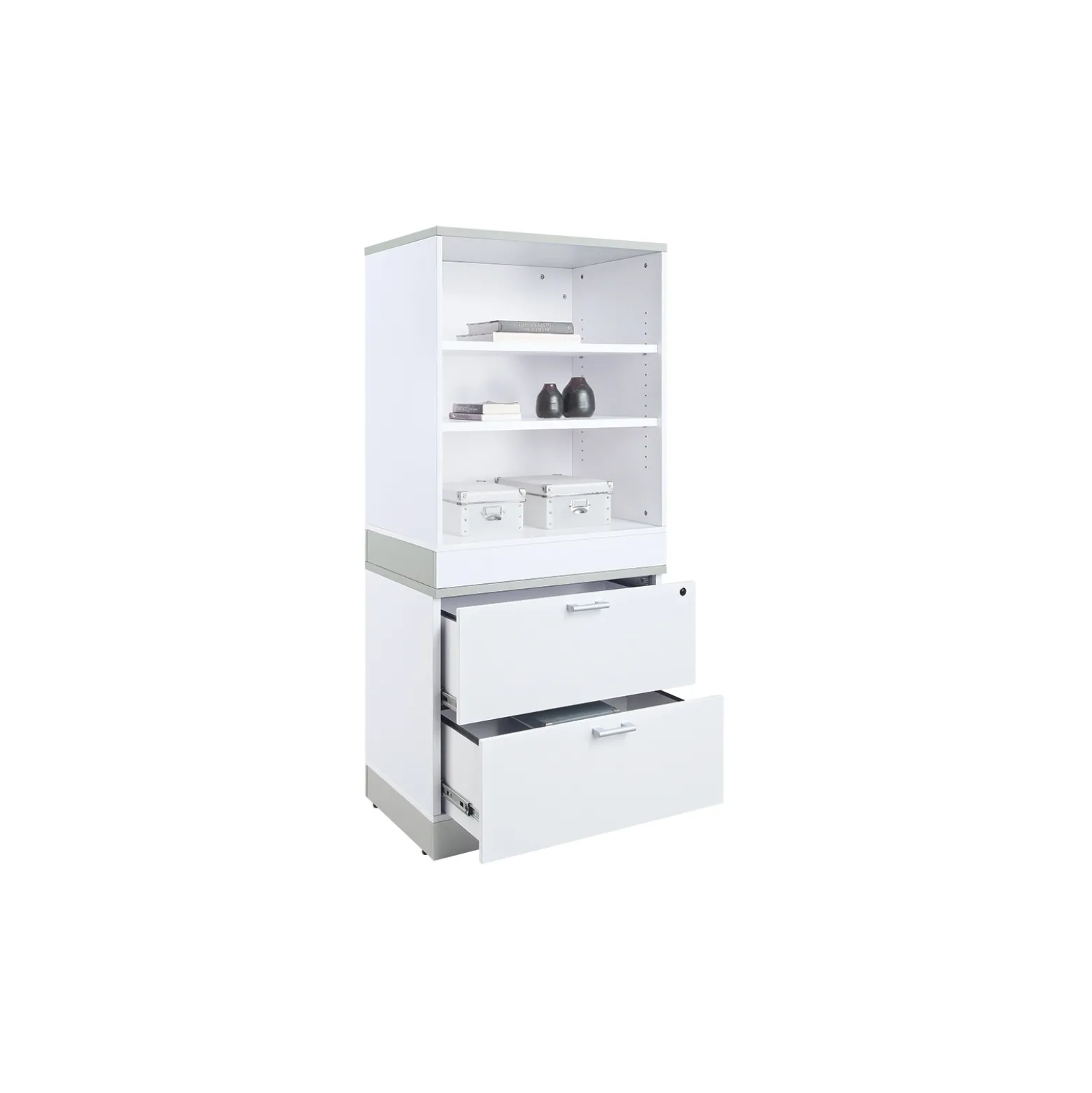 Esquire Bookcase and Lateral File Set - 32"W x 22"D x 69"H