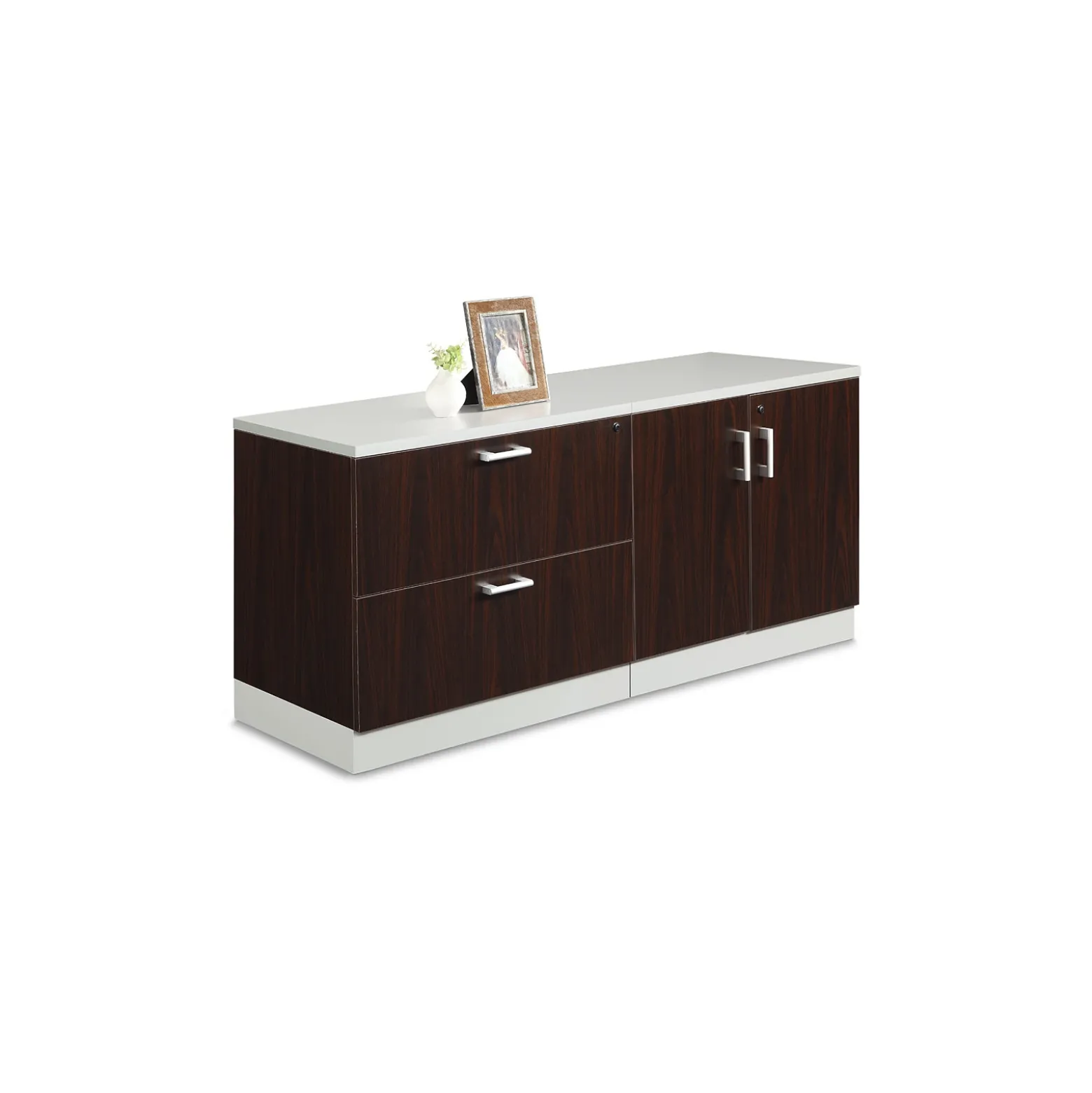 Esquire Storage Cabinet and Lateral File - 63"W x 22"D