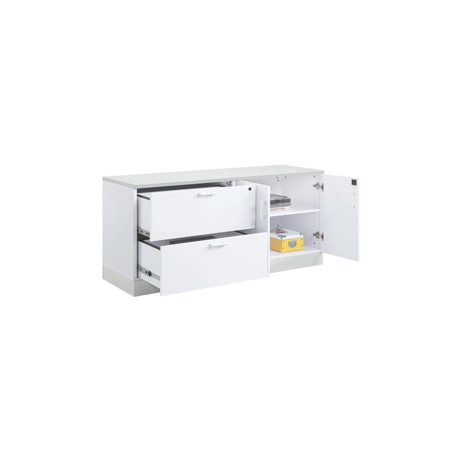 Esquire Storage Cabinet and Lateral File - 63"W x 22"D