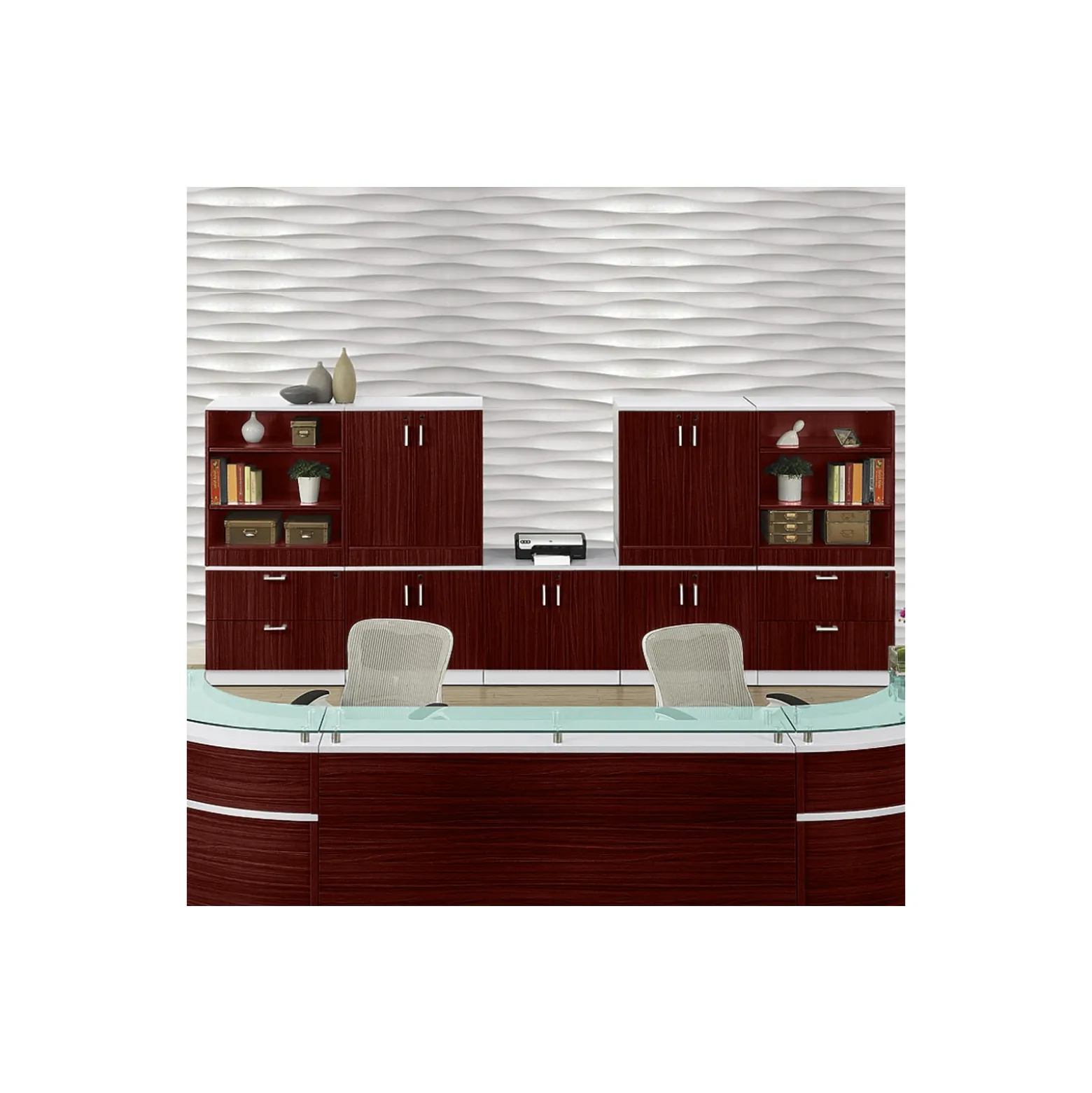 Esquire Storage Wall - 158"W x 22"D