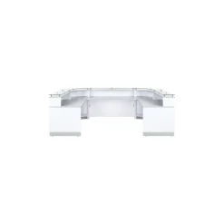 Esquire U-Shaped Glass Top Reception Desk - 126