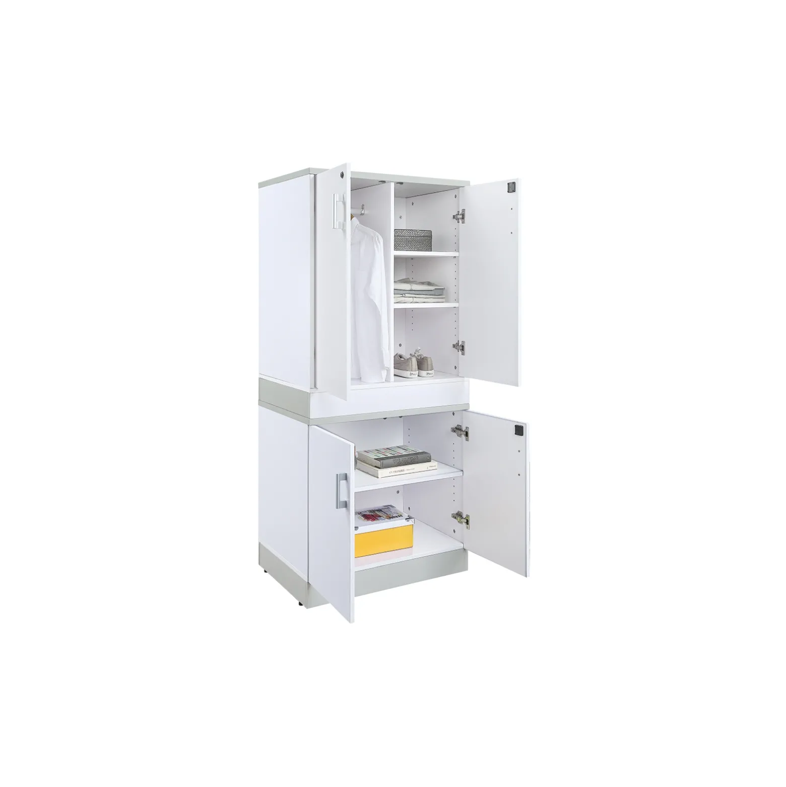 Esquire Wardrobe and Storage Cabinet Set - 31"W x 22"D x 69"H
