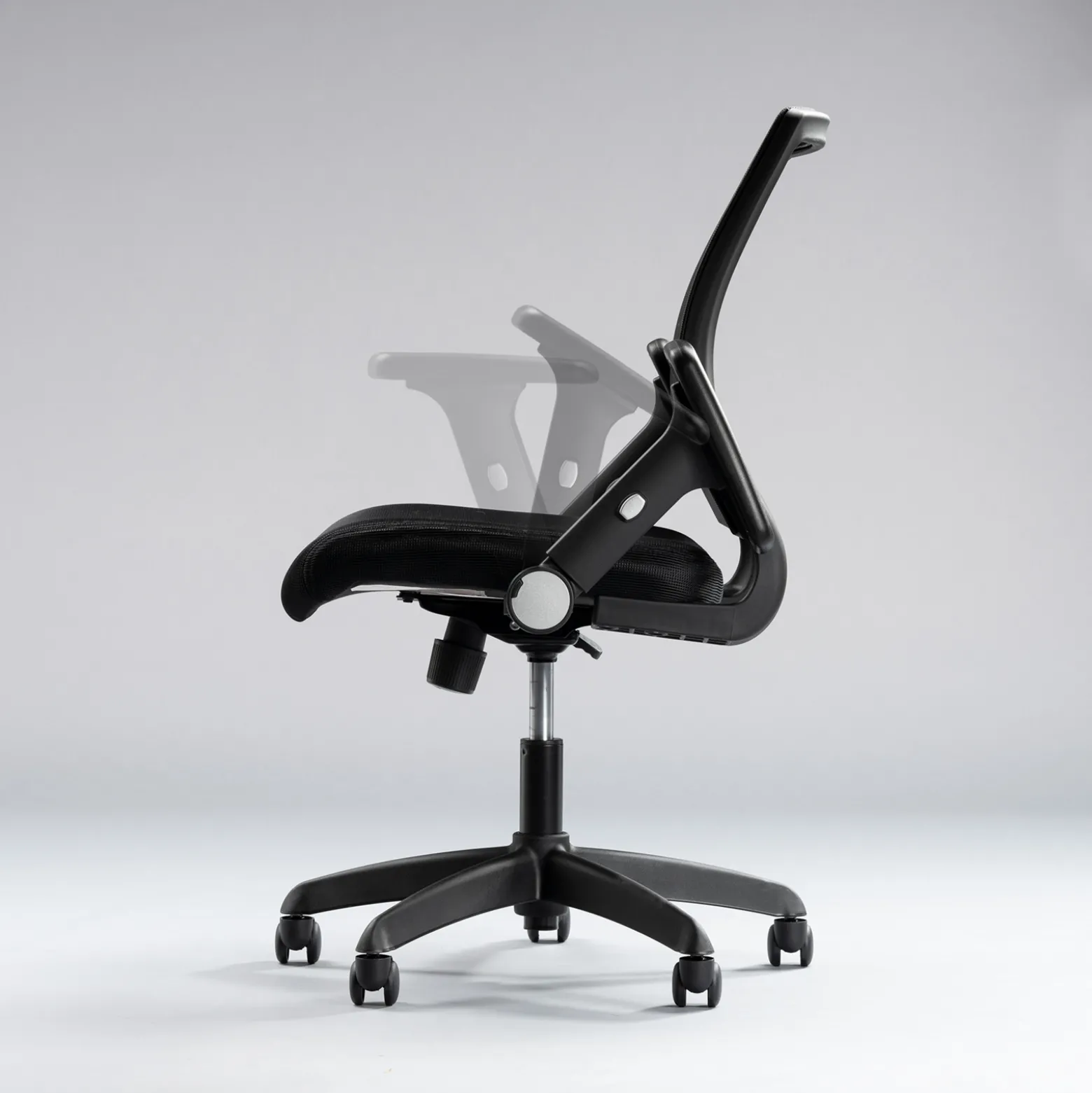 Essential Mesh Mid-Back Office Chair with Flip Arms