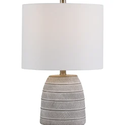 Etched Concrete Table Lamp