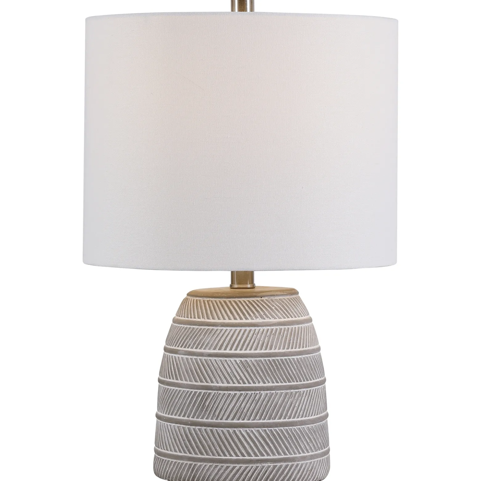 Etched Concrete Table Lamp