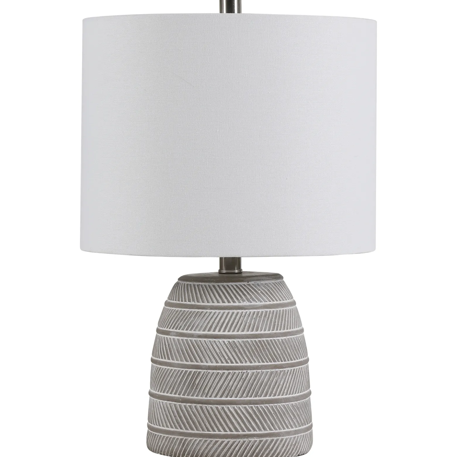 Etched Concrete Table Lamp