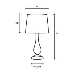 Etched Concrete Table Lamp