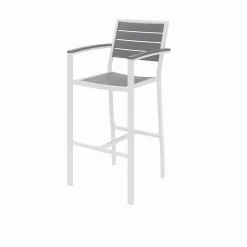 Eveleen Outdoor Barstool with Arms