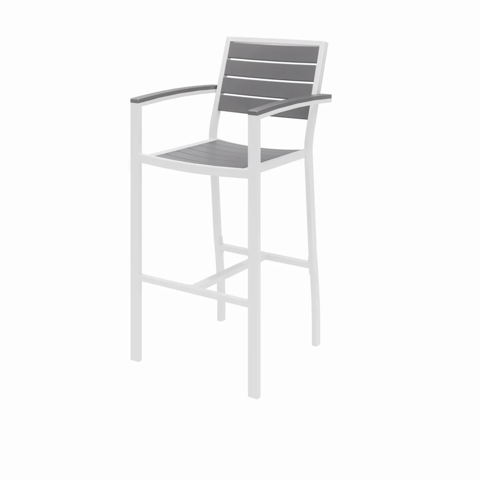 Eveleen Outdoor Barstool with Arms