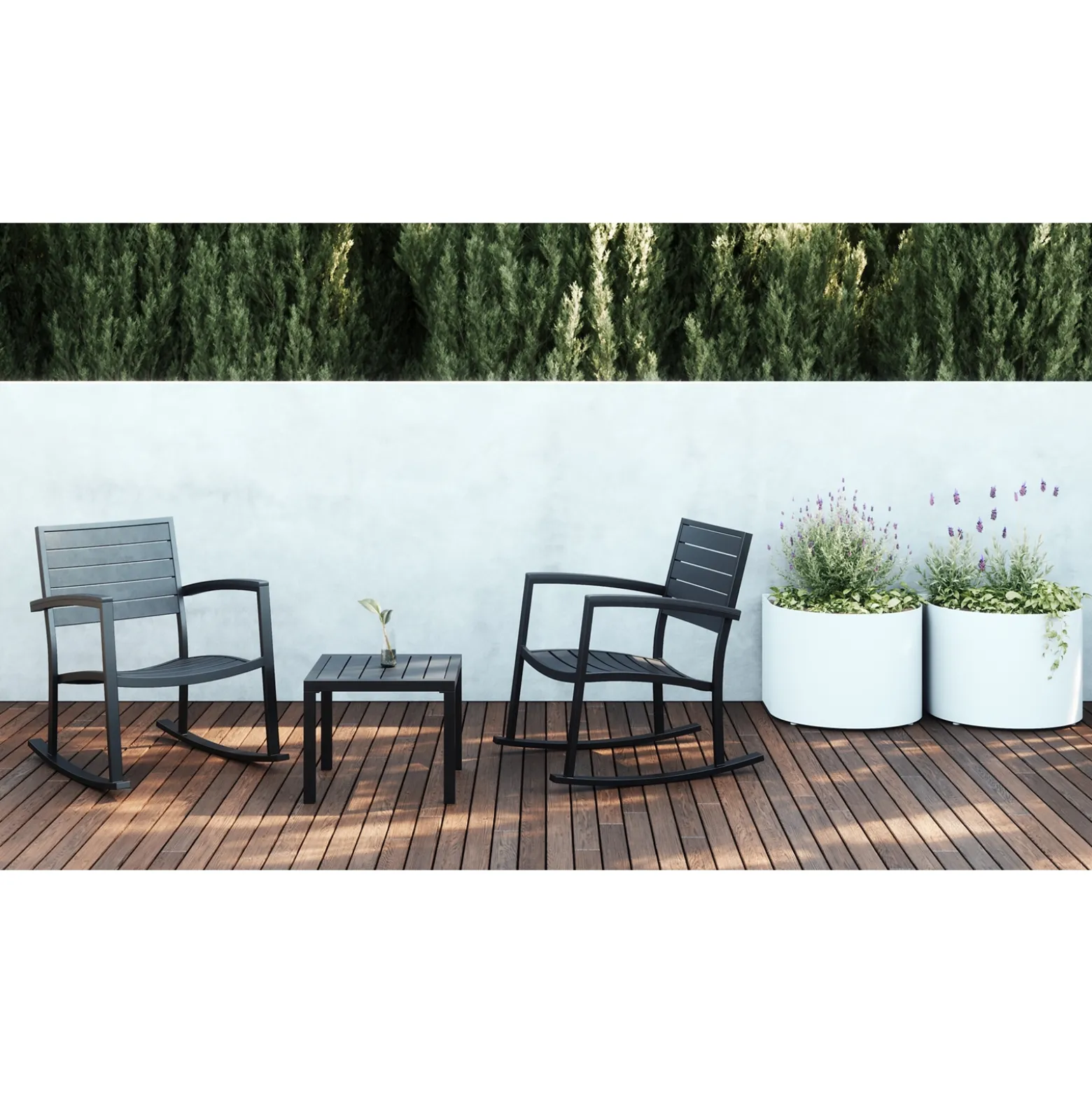 Eveleen Square Outdoor Side Table - 20"W X 20"D