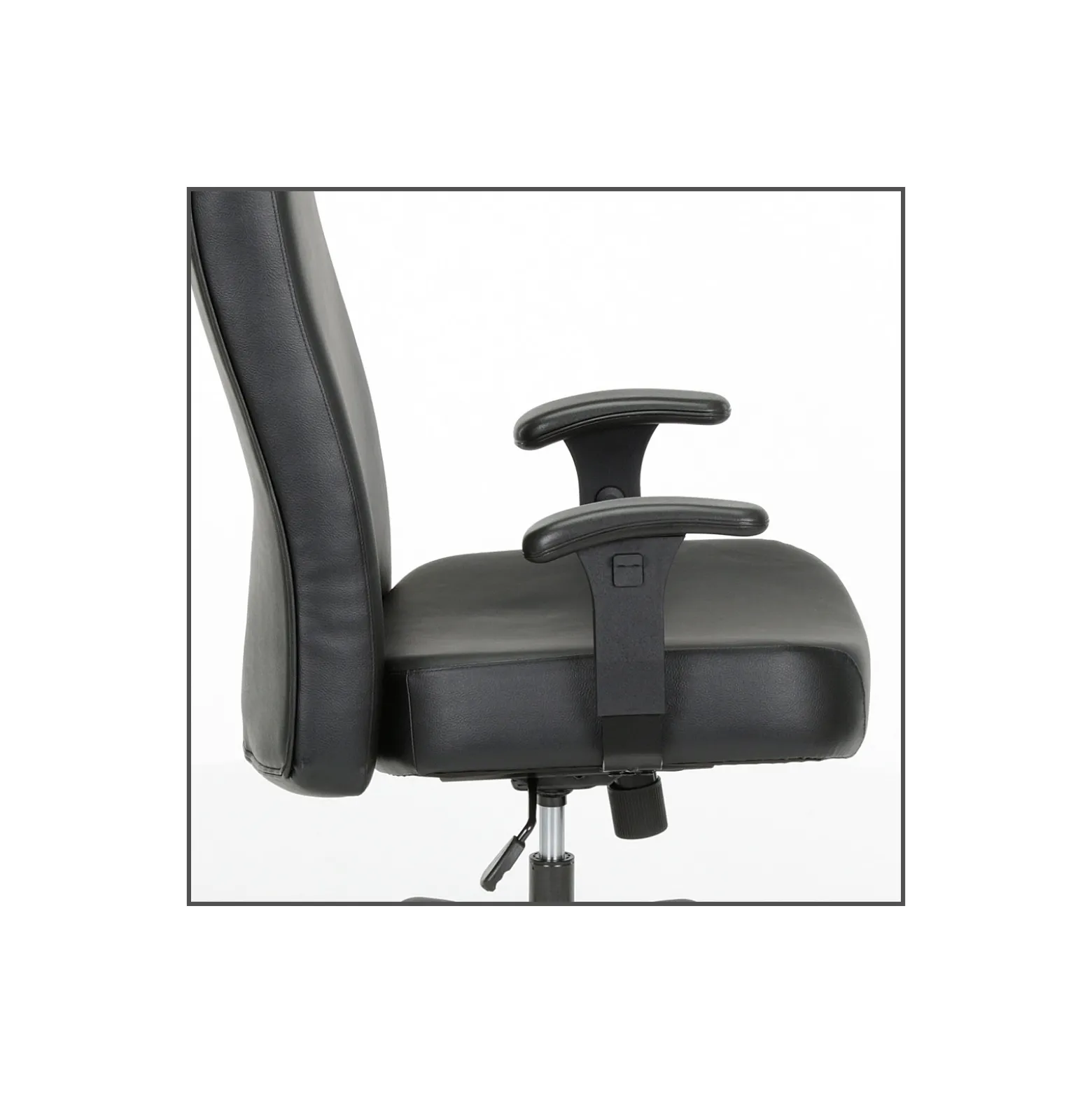Everest 24-Hour Big & Tall Mid-Back Leather Chair
