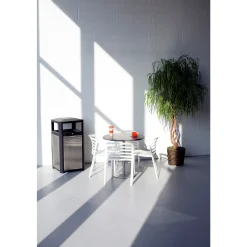 Evos™ Series Steel All Weather Trash Receptacle,- 38 Gallon