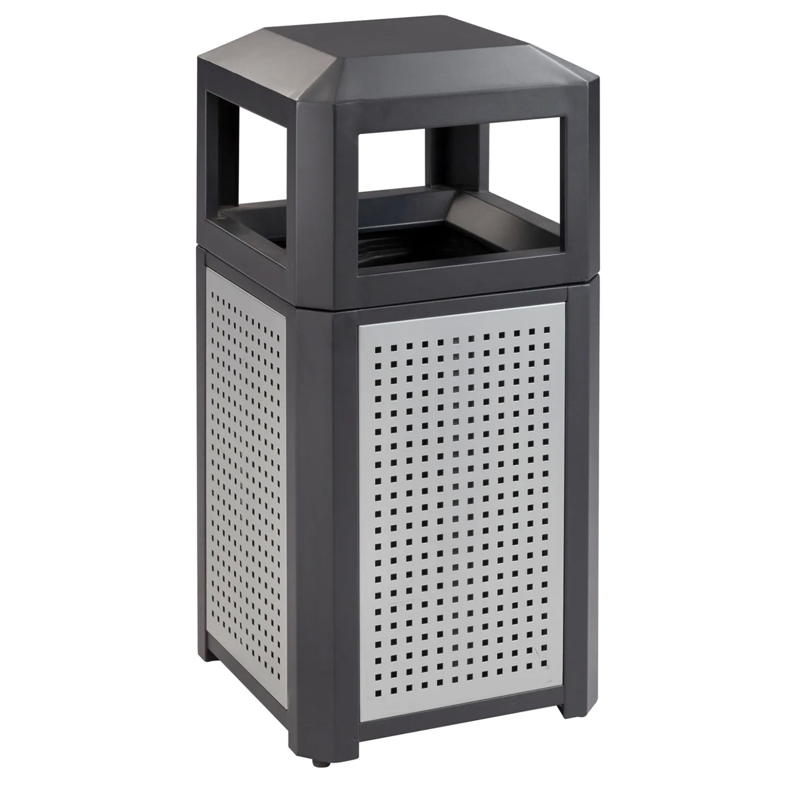 Evos™ Series Steel Indoor and Outdoor Trash Receptacle- 15 Gallon