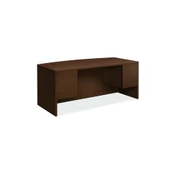 Executive Bowfront Desk with Pedestals - 72"W