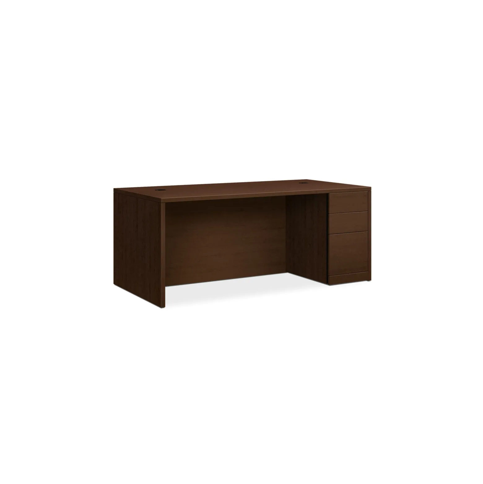 Executive Desk with Full Right Pedestal - 72"W