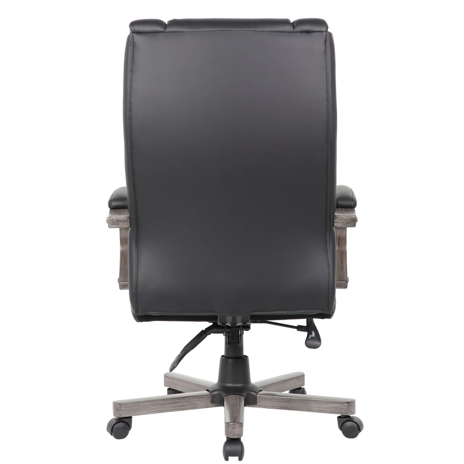 Executive Seating High Back Vinyl Adjustable Office Chair with Padded Hardwood Armrest