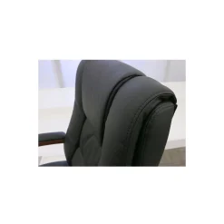 Executive Seating High Back Vinyl Adjustable Office Chair with Padded Hardwood Armrest