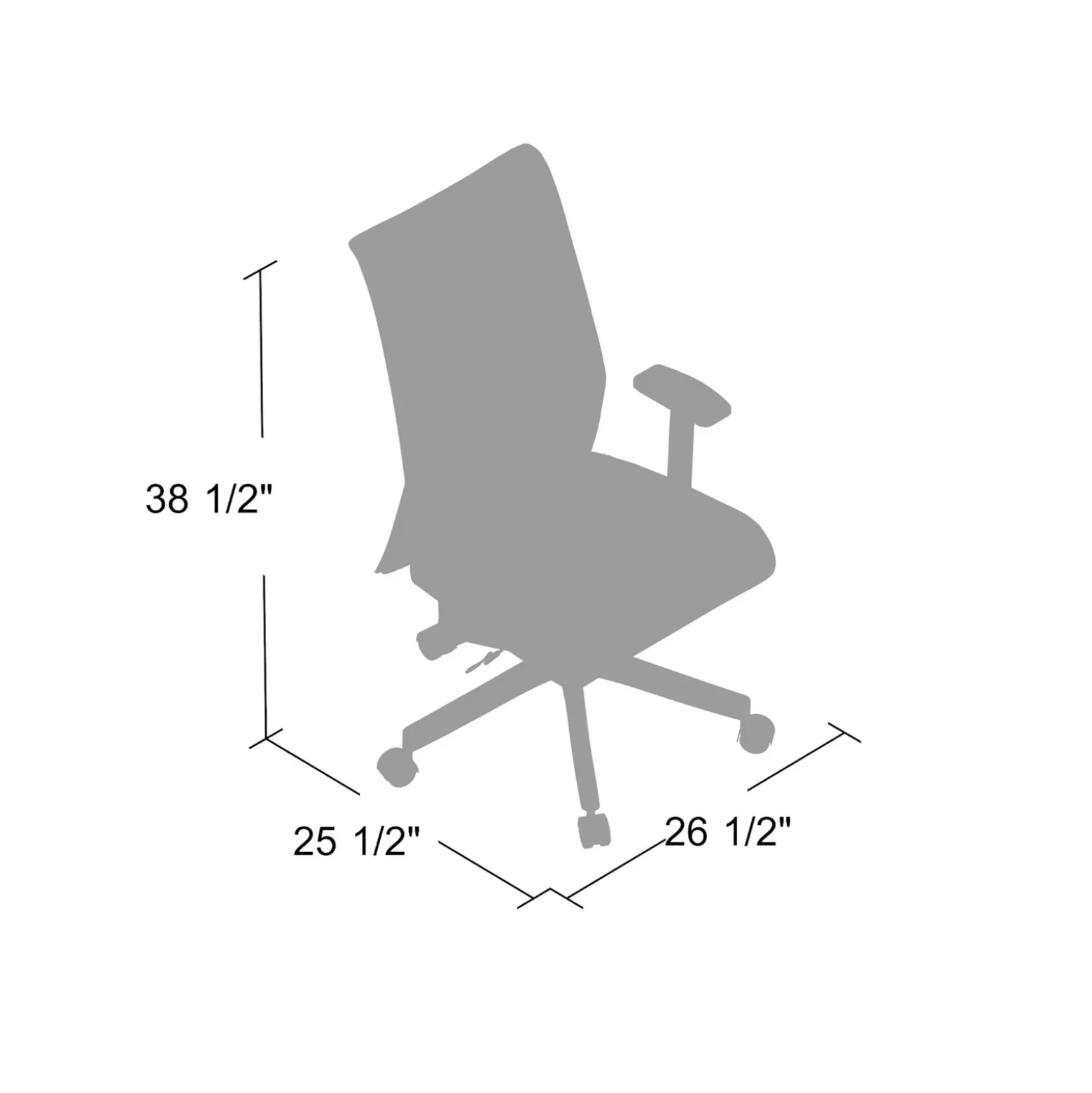 Executive Seating Mesh Task Chair with Synchro Tilt Mechanism