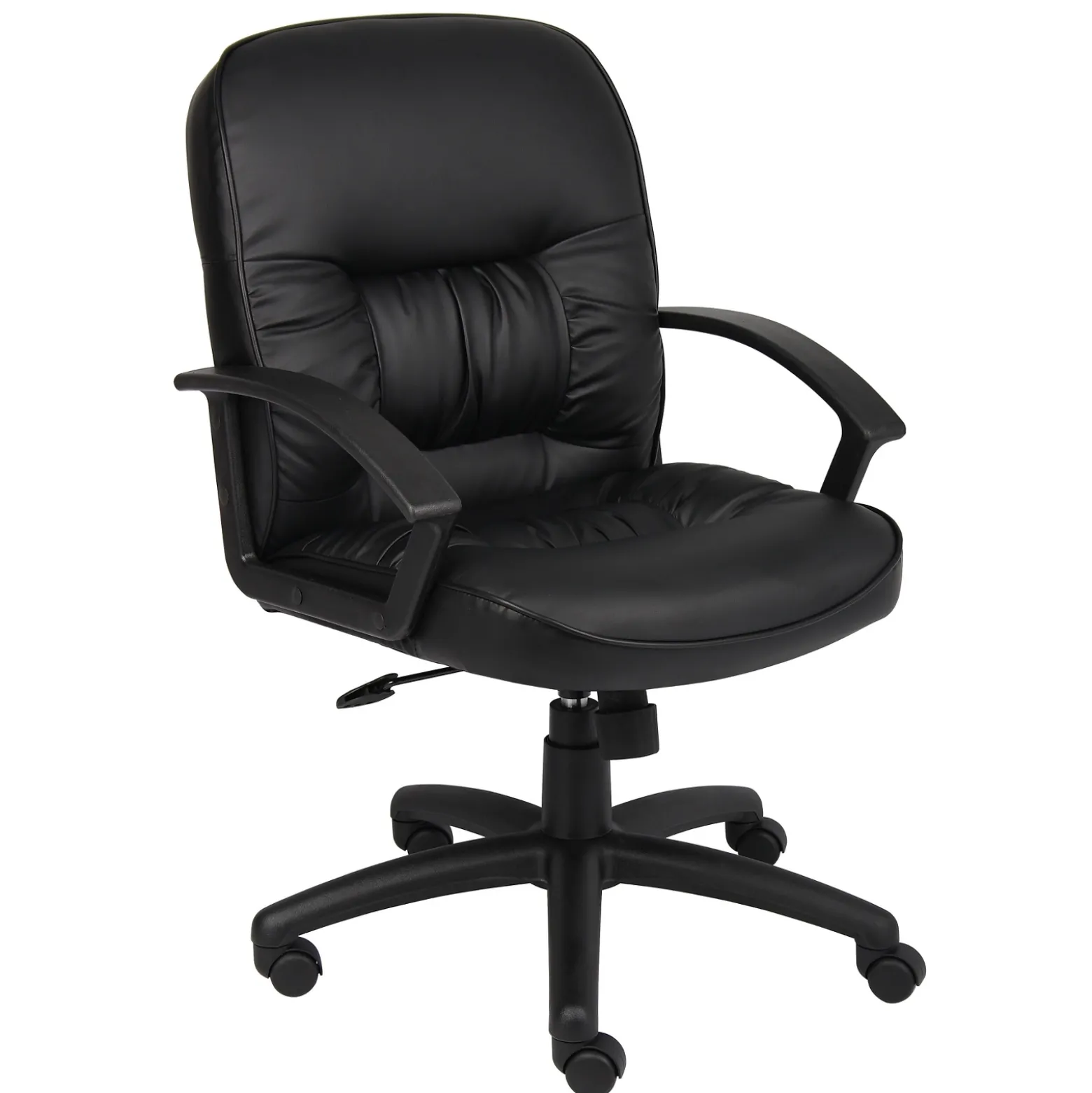 Executive Seating Mid-Back Adjustable Computer Chair in Bonded Leather