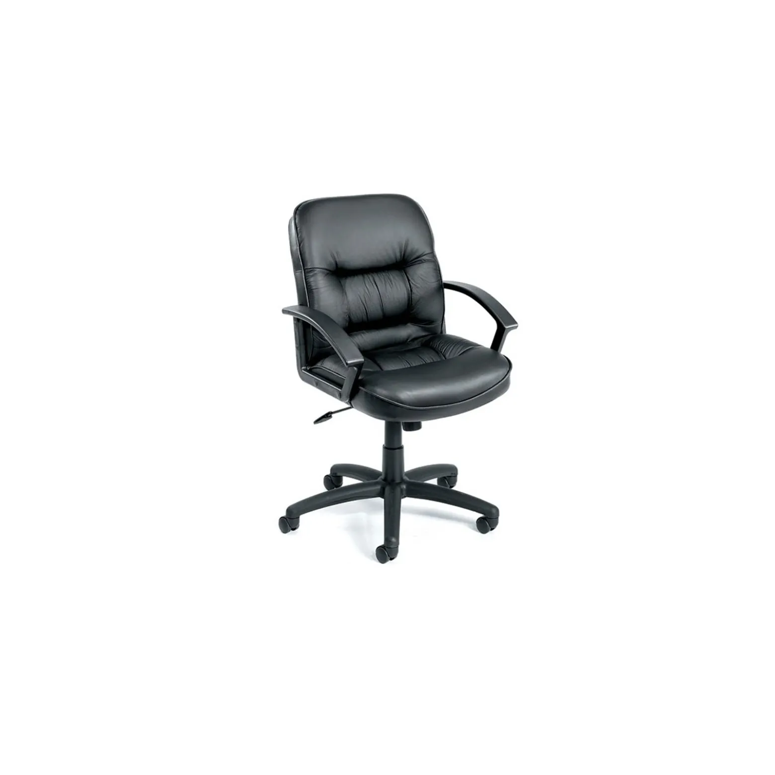 Executive Seating Mid-Back Adjustable Computer Chair in Bonded Leather