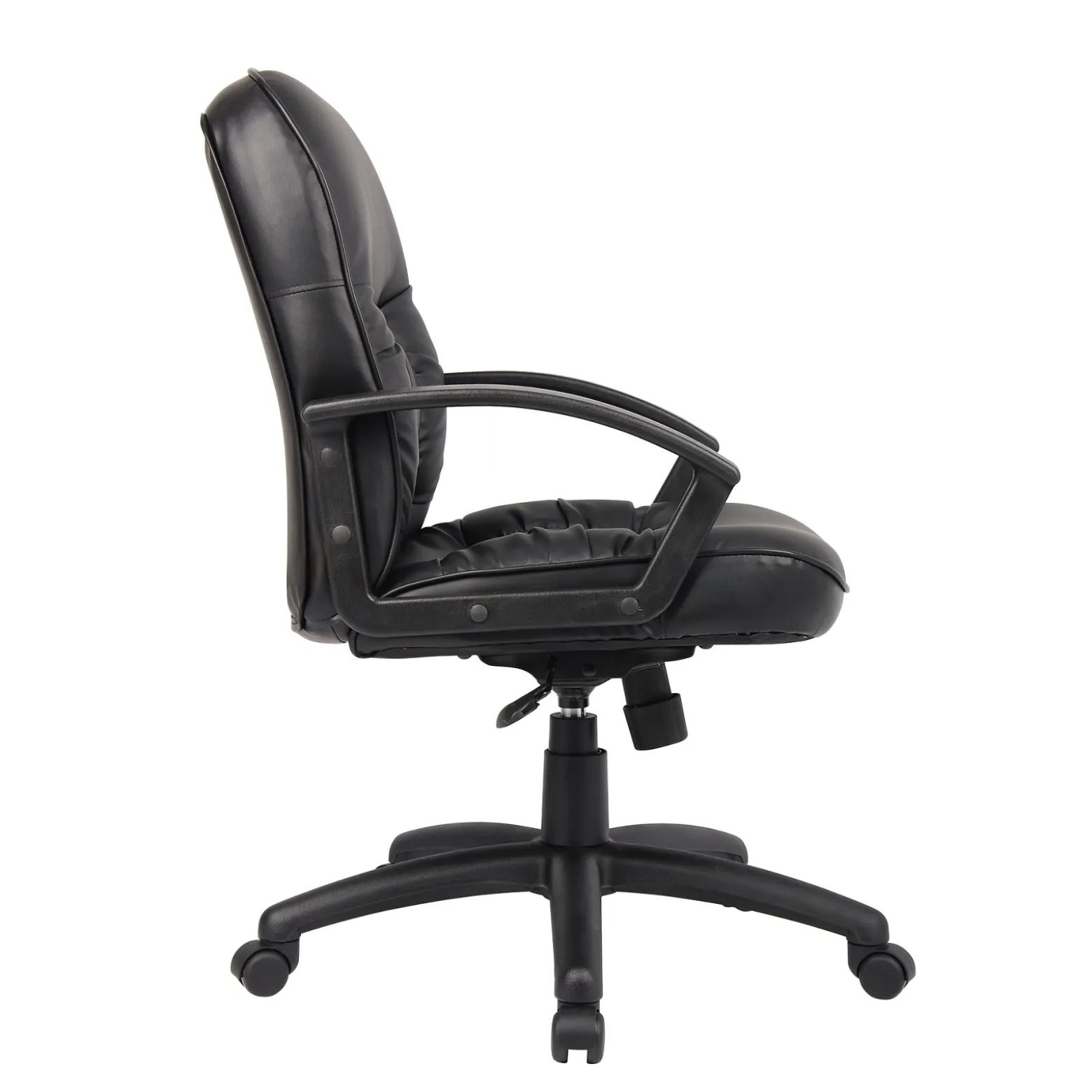 Executive Seating Mid-Back Adjustable Computer Chair in Bonded Leather