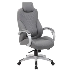 Executive Vinyl High Back Chair with Hinged Arm