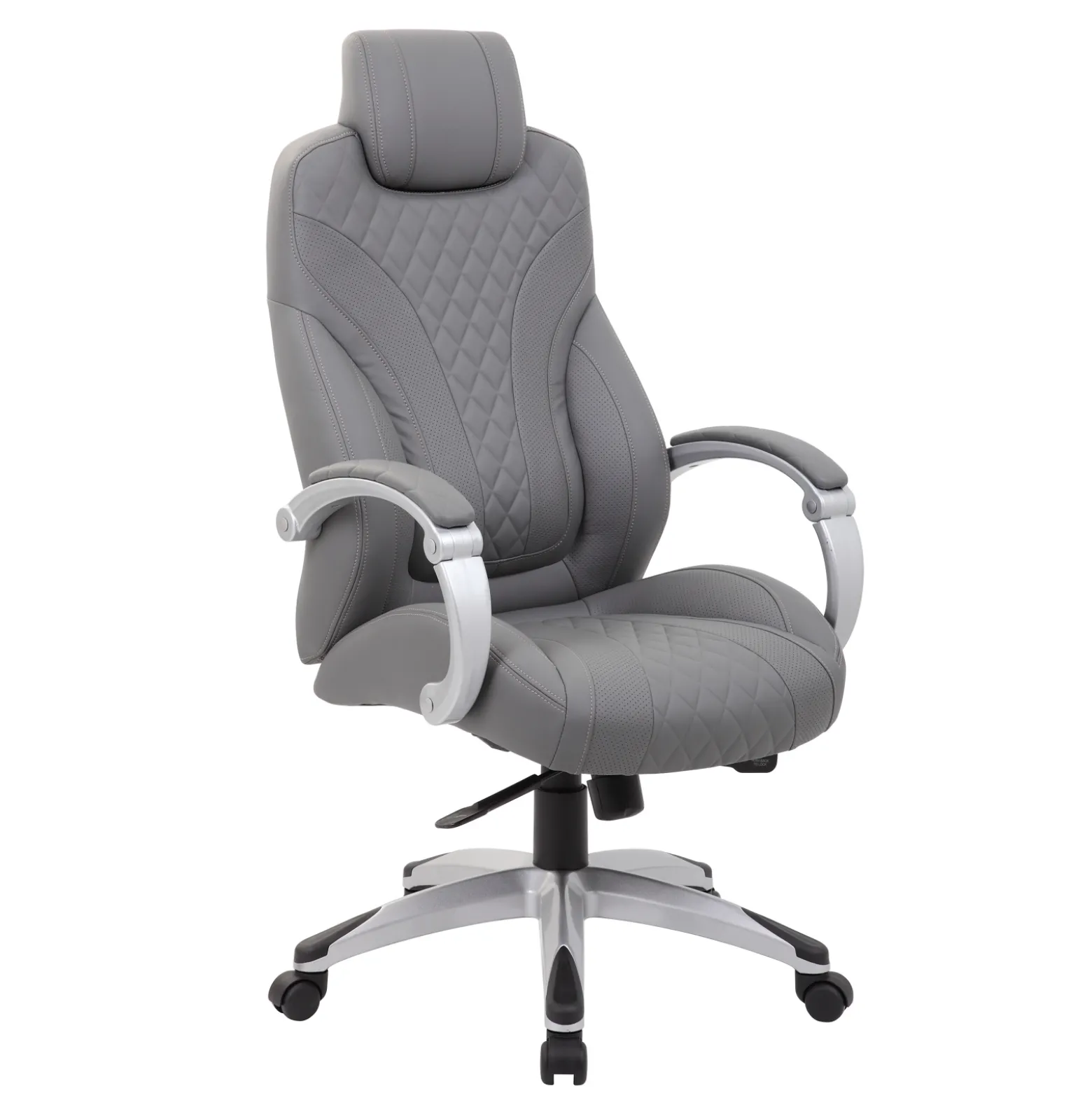 Executive Vinyl High Back Chair with Hinged Arm