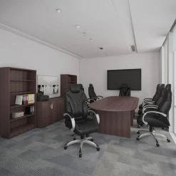 Executive Vinyl High Back Chair with Hinged Arm