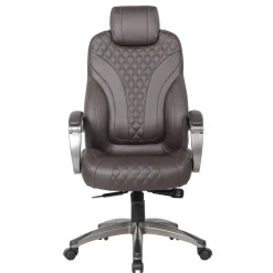 Executive Vinyl High Back Chair with Hinged Arm