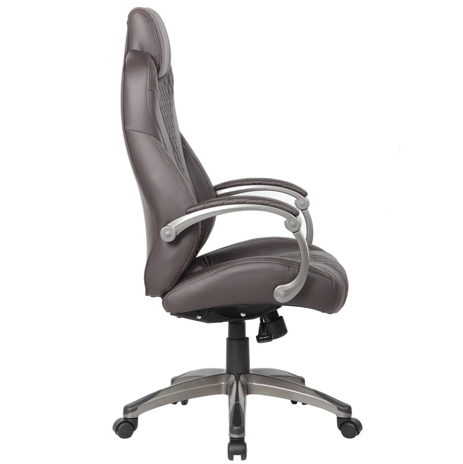 Executive Vinyl High Back Chair with Hinged Arm