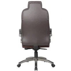 Executive Vinyl High Back Chair with Hinged Arm