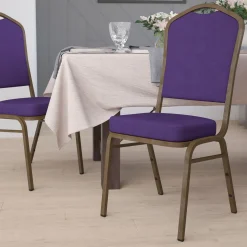 Fabric Crown Stack Chair