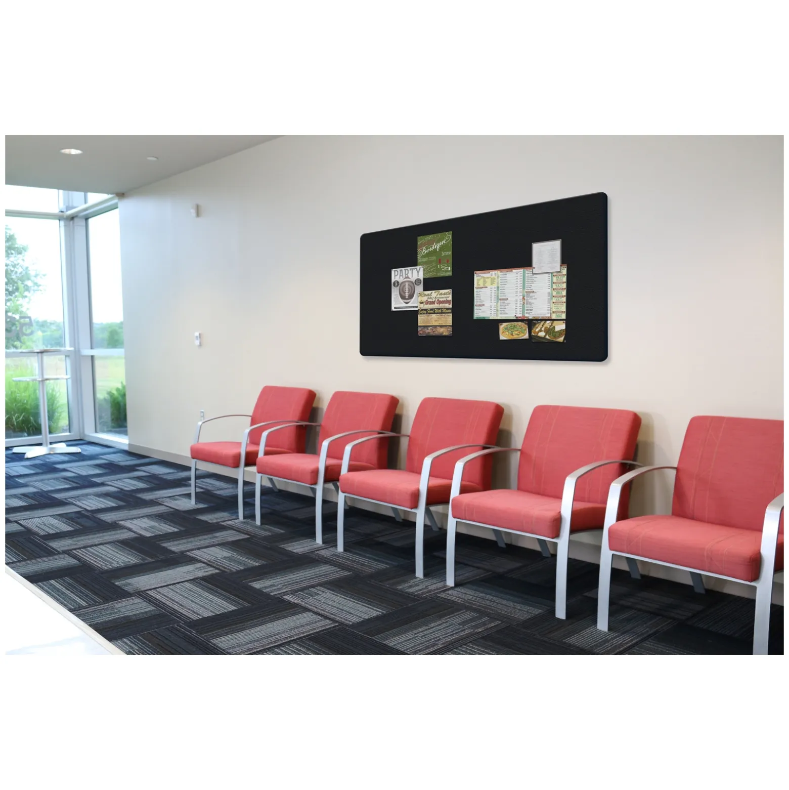 Fabric Wrapped Edge Bulletin Board 6'W x 4'H