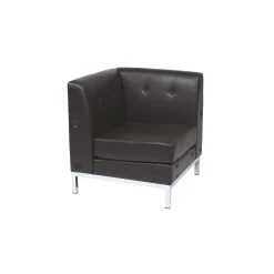 Faux Leather Corner Chair