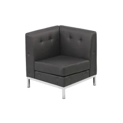 Faux Leather Corner Chair