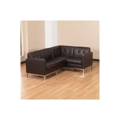 Faux Leather L-Sofa