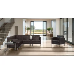 Faux Leather L-Sofa