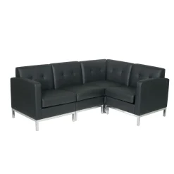 Faux Leather L-Sofa