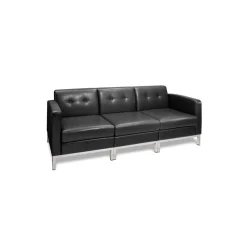 Faux Leather Modern Reception Set