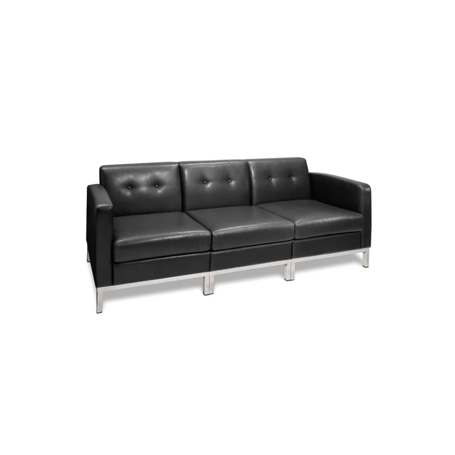 Faux Leather Modern Reception Set