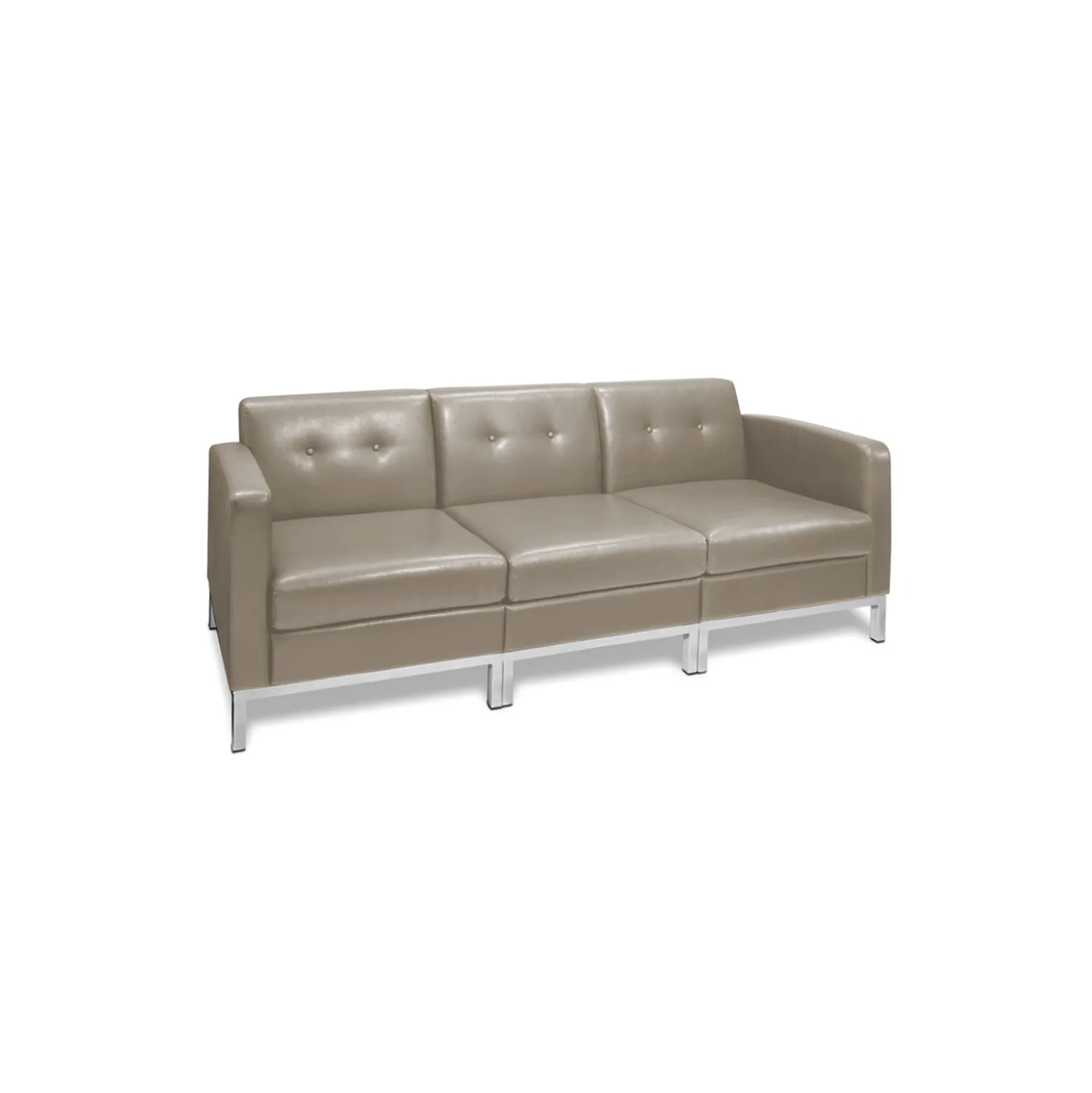 Faux Leather Modern Reception Set
